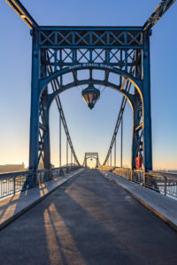Sunrise, Kaiser Wilhelm Bridge, Wilhelmshaven, Lower Saxony, Sunrise, Kaiser Wilhelm Bridge, Wilhelmshaven, Lower Saxony,
